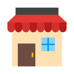 Supermarket Flat Icon