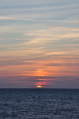 romantscher Sonnenuntergang am Atlantik in Fecamp - romantic sunset on the Atlantic in Fecamp