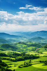 Obraz premium Serenity Unfolded: The Pure Essence of a Lush Green, Human-free Environment