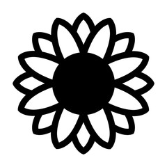 Fototapeta premium sunflower icon vector illustration graphic design