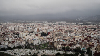 The architecture of Tetouan in Morocco