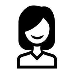 Woman smile icon vector illustration graphic design