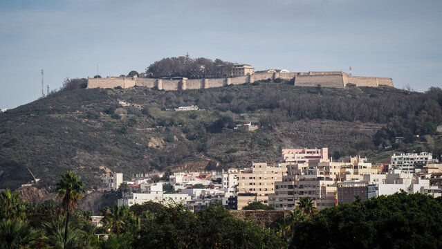 The view of Ceuta, Spanish territory in Northern Africa