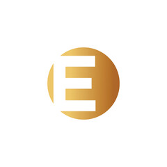 Letter E logo design vector with universal form and creative idea