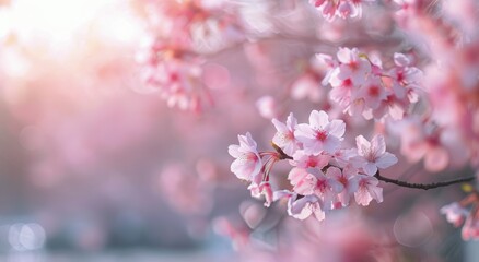 Obraz premium Cherry Blossoms in Sunlight