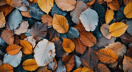 Autumn Leaves on the Forest Floor
