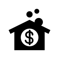 House debt icon vector illustration graphic design