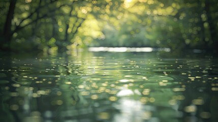 Fototapeta premium Defocused river scenery