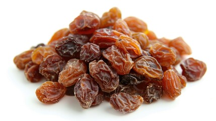 Obraz premium Delicious raisins on a white background