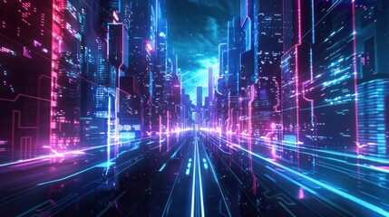 Neon Cityscape