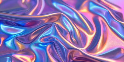 A piece of fabric with a rainbow pattern. The colors are bright and vibrant, giving the impression of a fun and playful mood