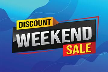 Weekend Special sale tag. Banner design template for marketing. Special offer promotion retail. background banner modern graphic design for advertising store shop, online store, website, landing page
