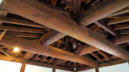 松本城天守閣内部4（最上階天井）