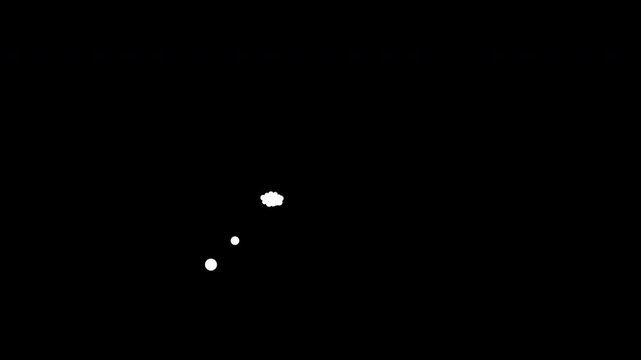 Thought bubble icon motion animation.4K video