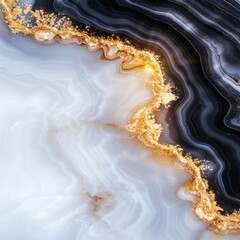 Gold and black marble texture, abstract watercolor, paint pattern, selective focus, chic design, dynamic, Double exposure, luxury residence