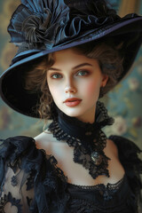 woman victorian era fashion style