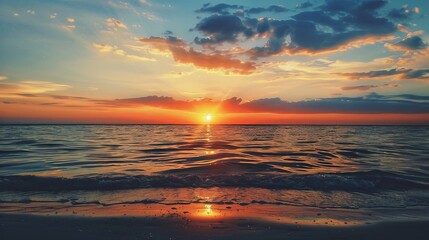 Obraz premium Sunsets remind us that endings can be beautiful too.