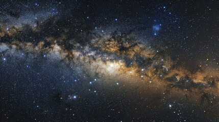 Fototapeta premium A starry sky reveals the endless wonder.