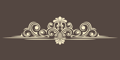 Classic vintage ornament frame