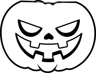 Pumpkin icon vector. Halloween illustration sign. pumpkin faces symbol or logo.