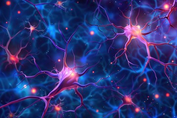 Fototapeta premium Neuroplasticity allows the brain to adapt and change, enhancing learning and recovery.