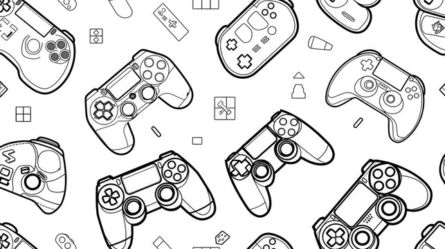 video games controller pattern
