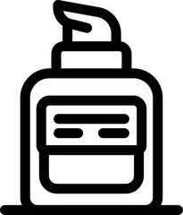 Fototapeta premium Dispenser bottle spraying liquid soap for hand washing and hygiene