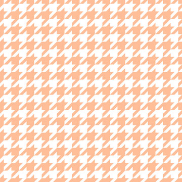 Endlosmuster Hahnentritt Orange Und Wei&szlig;