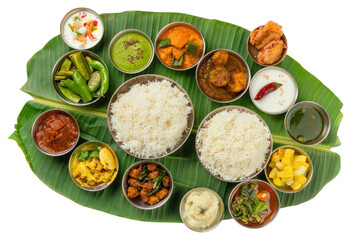 PNG  Traditional South Indian meal