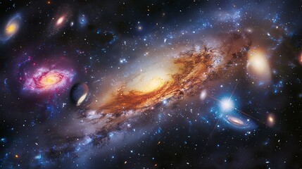 Fototapeta premium galaxies in space