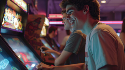 Fototapeta premium High Score Hero: Standup Arcade Legend