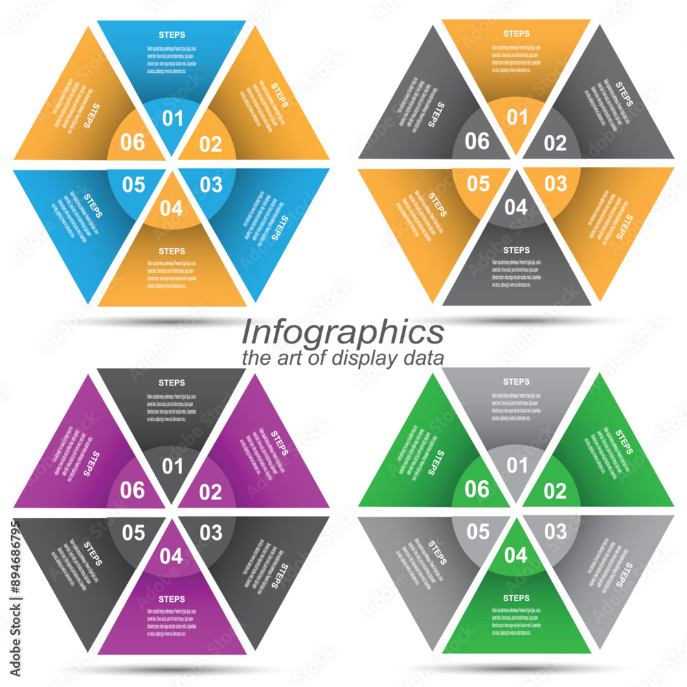 Poster collection infographic template for modern data visualization and ranking and statistics.