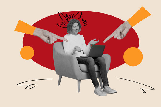 Photo cartoon comics sketch collage picture of excited guy chatting modern device isolated graphical background