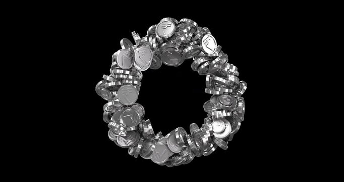 Silver Rupie Coins Rings On Alpha