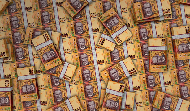 Malawi kwacha money banknotes pack 3d illustration