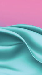 A captivating glowing pastel animation with flowing gradient fabric in soft shades of pink and blue.