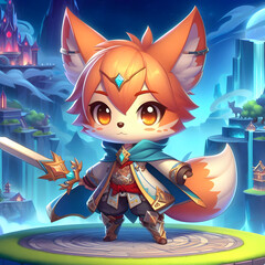 Chibi Fox in a Fantasy World