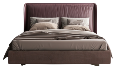 PNG  Elegant modern upholstered bed