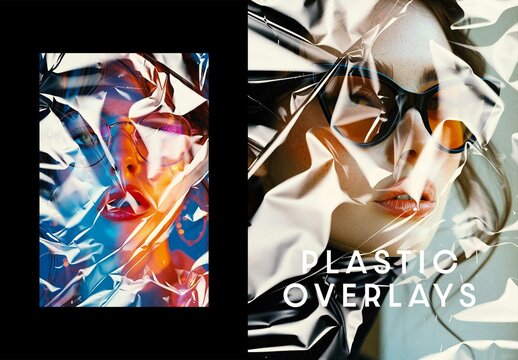 Plastic Poster Texture Overlays With Generative AI