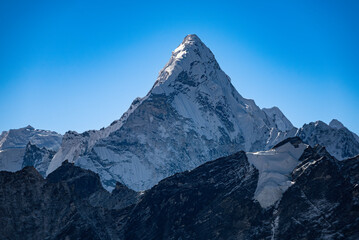 Fototapeta premium The Ama Dablam at EBC trip in Nepal