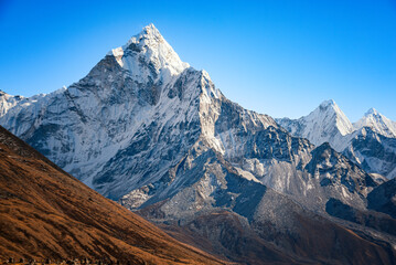 Obraz premium The Ama Dablam at EBC trip in Nepal