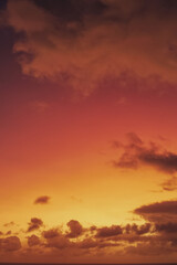 sunset over the sea