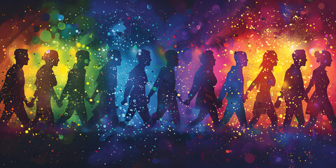 The gay or lgbt pride parade brings together thousands of people around the world