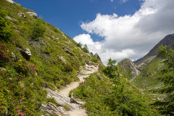 High mountains of higt Tauern around Grossglockner. Austrian Alps, Austria.