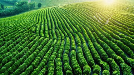 Fototapeta premium Rubber plantation, commodity production, industrial consumption