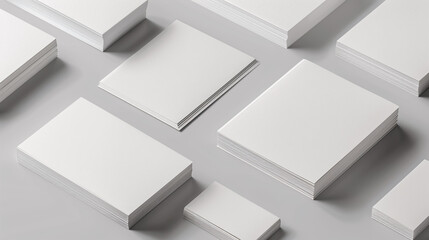 Business cards on a gray background