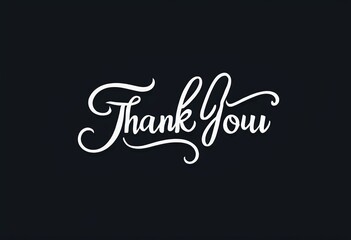 Handwritten "Thank You" Calligraphy Icon: A Creative Addition to Your Designs