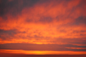 Sky Background Sunset View Nature