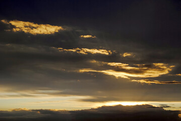Sky Background Sunset View Nature