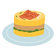 Causa limena chicken dish traditional in Peruvian cuisine